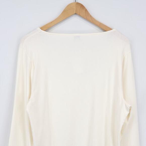 J.Crew Square Neck Long Sleeve Top Cream Ivory Size XXL NWT - Picture 7 of 7